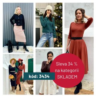 🥳 Dnes večer to začíná! Od 20:00 spouštíme speciální 34 % slevu na kategorii SKLADEM ⭐️ 👗 Kousky, které jsou připravené...